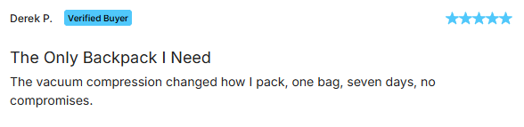 Avio Apex Travel Backpack customer reviews