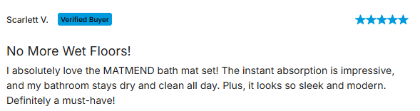Matmend Stone Bath Mat customer Reviews