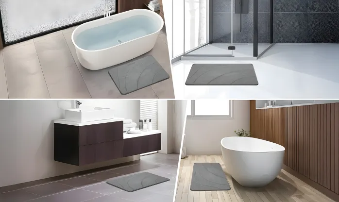Matmend Stone Bath Mat fetaures