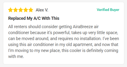 AiraBreeze Portable Cooler Customer Reviews