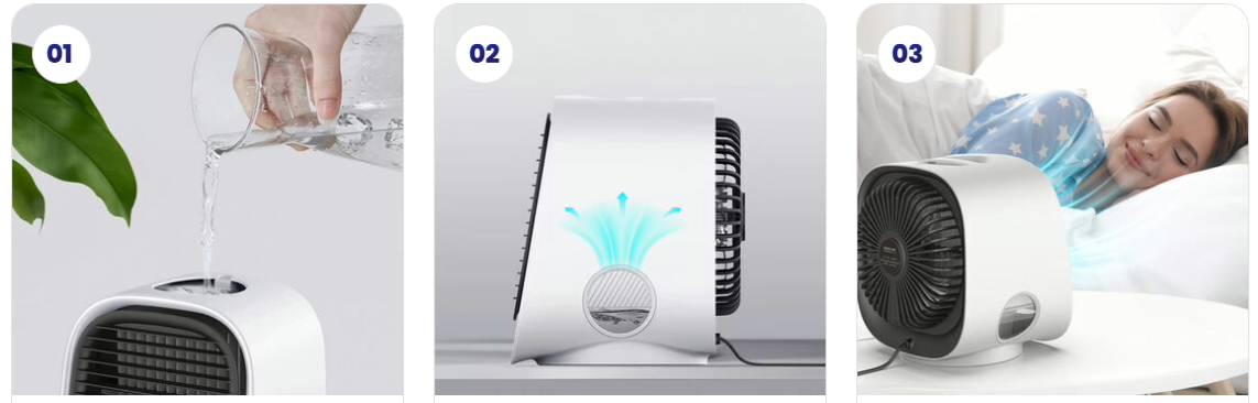 AiraBreeze Portable Cooler Use