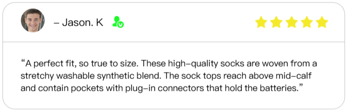Hotjak Heated Socks Customer Reviews